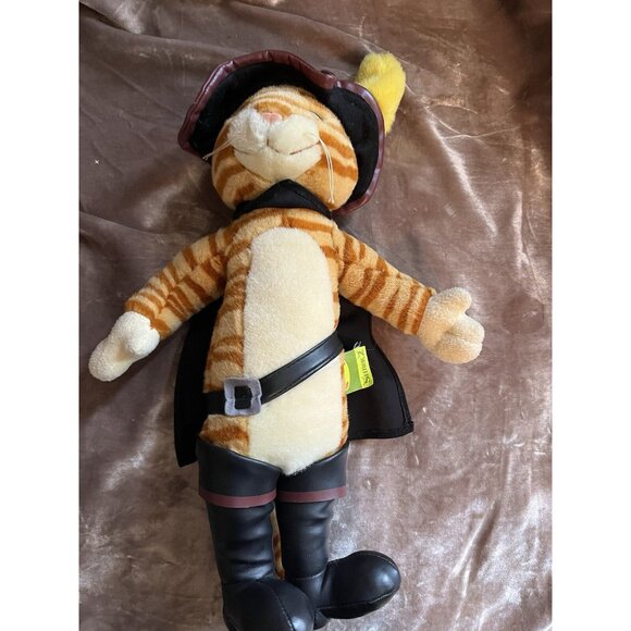 Shrek 2 Puss In Boots Bendable Plush Cat Beverly Hills Teddy Co 16" - Picture 12 of 16